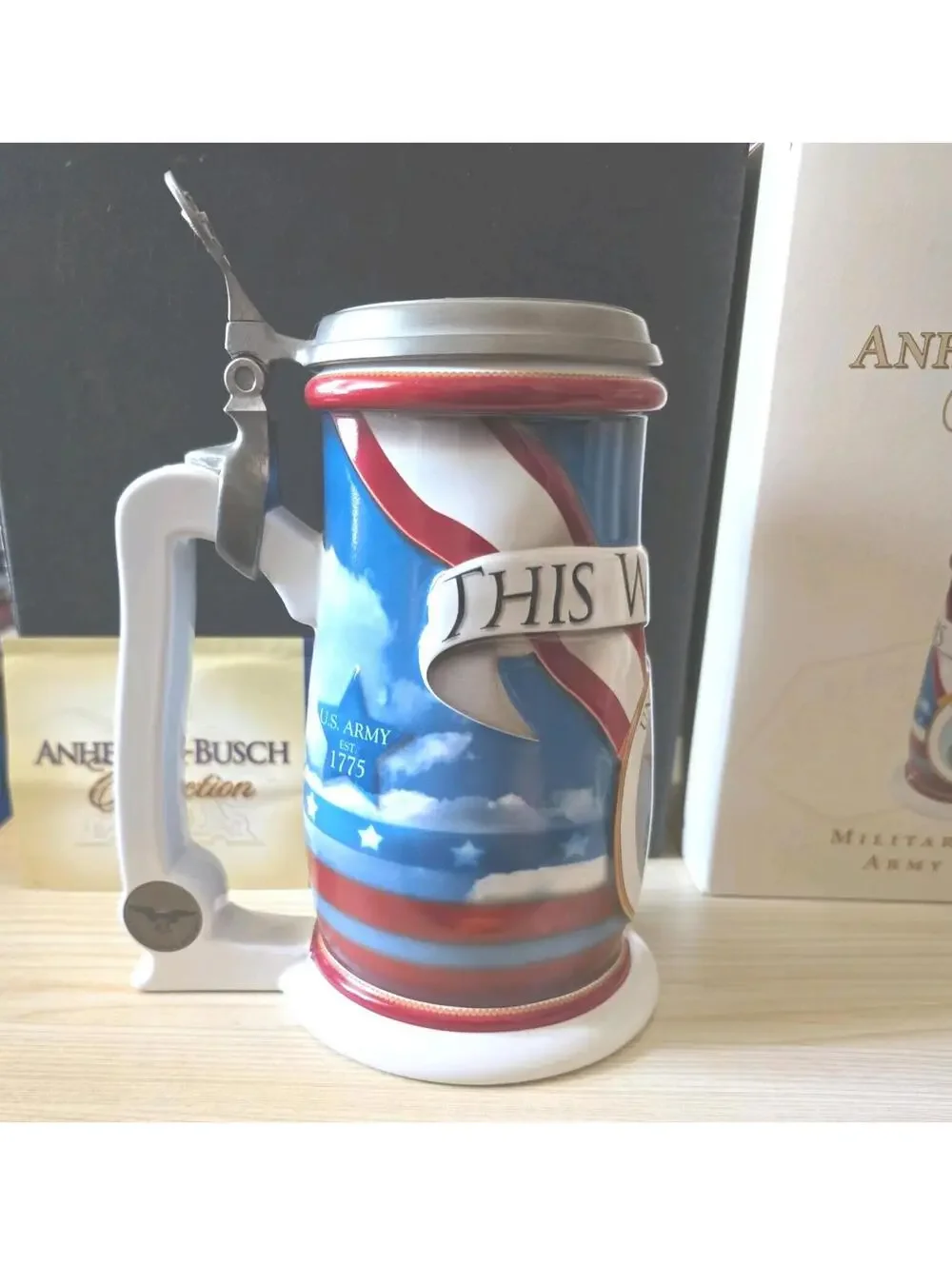 Anheuser Busch Collection Military Series Army Stein With Certificate 2006-00552